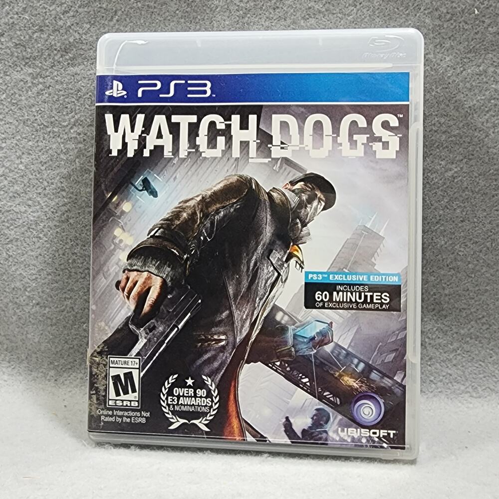 Watch Dogs (PlayStation 3) PS3 Online Video Game Manual Included UNTESTED